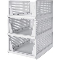 Picture of Organized Home Stackable Plastic Closet Organizer, Pack of 3