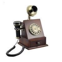 Picture of Organized Home Retro Antique Telephone with Corded Dial , Model B