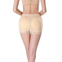 Picture of Women's Butt Lifter Hipster Panty with Foam Pad, Beige, M