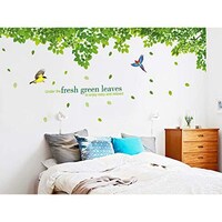 Picture of Removable Wall Sticker, Fresh Green Leaves
