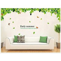 Picture of Spring Life Green Leaves Removable Wall Stickers, Large