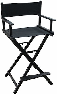 Picture of Lightweight Aluminum Portable Professional Director Chair, Black