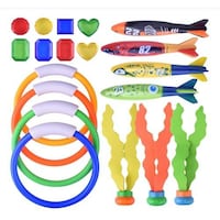 Picture of J&J Underwater Toy Set, 19 Pc, Multicolor