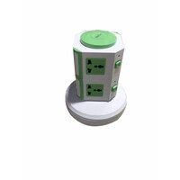 Picture of Two Layers with USB Charging Multi-Function Stereo Socket, White and Green