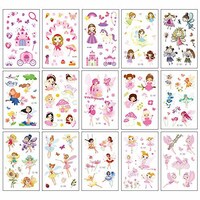 Picture of J&J Temporary Tattoo Sticker Set for Girls, Multicolour