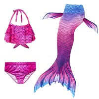 Picture of Cutiecute Mermaid Swimming Suit with Fin, Violet, 130 cm, Set of 3