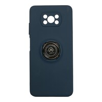 Picture of Protective Phone Case with Ring for Mi Poco X3, Blue