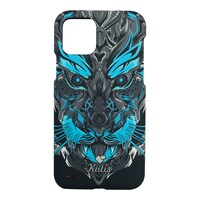 Picture of Tiger Printed Protective Case for iPhone 11 Pro, Black