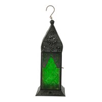 Picture of Ace Carpet Ornamental Arabic Hanging Lantern, Green and Red