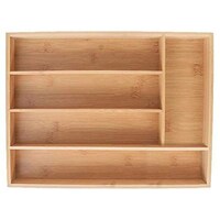 Picture of Liying Bamboo Kitchen Wooden Drawer Organizer -Brown