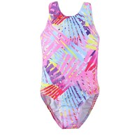 Picture of AQAQ Conjoined Girls Training Competition Swimming Suit, Multicolour