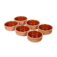 Picture of N-A Terra Cotta Cooking Clay Bowl Set Of 6 Pcs