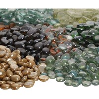 Picture of Colour Stone Glass Decorative Pebbles Stones, 1Kg, Multicolor