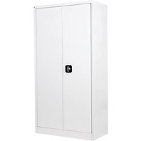 Picture of Rigid Metallic Steel Filing Cupboard with Storage Compartment, Grey