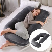 Picture of Mother Comfort J Shape Pregnancy & Maternity Pillow, Black