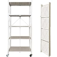Picture of JJ 5-Layer Multi-Shelf Foldable Storage Shelves, White