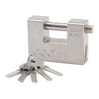 Picture of Vila Heavy Duty Shutter Padlock Chain Lock with 5 Keys, 95mm