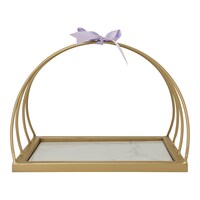 Picture of Wishes Fancy Gift Carrying Tray, Gold