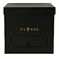 Picture of Wishes Sqaure Gift Box with Drawer, Black