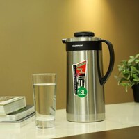 Picture of Olsenmark Stainless Steel Vacuum Flask, Black and Silver