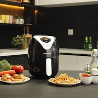 Picture of Olsenmark Digital Air Fryer with Auto Shut Off, 1000W, 1.8L - Black and White