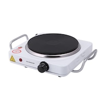 Picture of Olsenmark Iron Steel Electric Hot Plate, 1500W - White