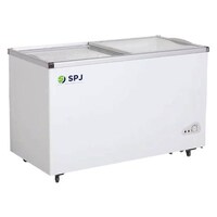 Picture of SPJ Flat Sliding Freezer, 350L, White, 4 Basket