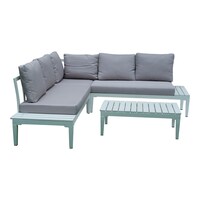 Picture of Swin 4 Seater Sofa Set With Table, SL-15 - Grey & White