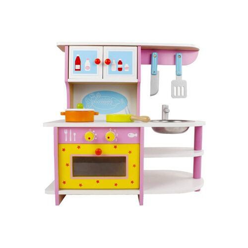 Shop Generic Bright Wooden Pretend Play Toy Kitchen Set For Kids