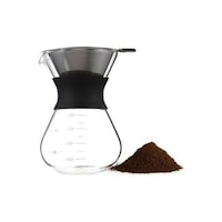Picture of Toscana U Filter Drip Coffee Maker, Black and Clear