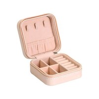 Picture of Docooler Portable Travel Jewelry Organizer Box, Rose Pink