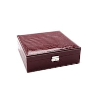 Picture of High-End Leather Jewelry Box, Maroon
