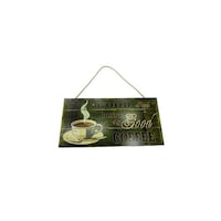 Picture of East Lady Coffee Themed Wall Hanging Sign Board, 30x15cm - Multicolour