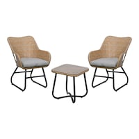 Picture of Mosada 2 Rattan Chair With Table Set  - Brown