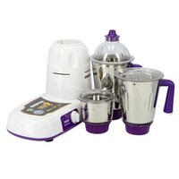 Picture of Geepas Mixer Grinder with 3 Jars, 750W, White and Blue, GSB5081