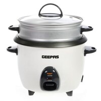 Picture of Geepas 3 in 1 Function Electric Rice Cooker, White, GRC4325