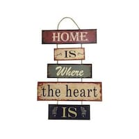 Picture of East Lady Wooden Wall Hanging Sign Board, Multicolour