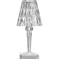 Picture of USB Rechargeable Acrylic Diamond Table Lamp, White