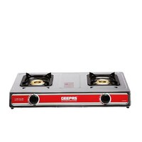 Picture of Geepas Stainless Steel Body 2-Burner Gas Hob Cooker 
