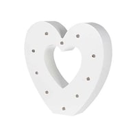 Picture of East Lady Heart Shaped Decorative LED Light, White