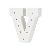 Picture of East Lady Letter V Shaped Decorative LED Light, White