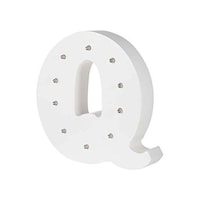 Picture of East Lady Letter Q Shaped Decorative LED Light, White