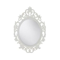 Picture of East Lady Oval Shape Classic Design Mirror, White