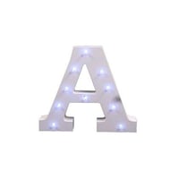 Picture of East Lady Decorative LED Light Alphabet A Shaped, White & Clear