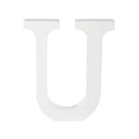 Picture of East Lady U-Letter Decorative Wooden Alphabet, White