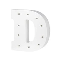 Picture of East Lady Decorative LED Light Alphabet D Shaped, White & Clear
