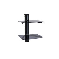 Picture of Skill Tech Dual Shelf DVD Wall Mount Stand, SH02D - Black