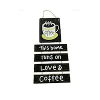 Picture of East Lady Coffee Themed Wall Hanging, 35x70cm - Black and White