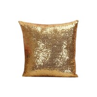 Picture of East Lady Sequin Detail Decorative Pillow, 40x40cm - Gold