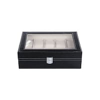 Picture of Leather Jewellery and Watch Box, Black